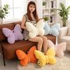 Almohada de Peluche con Forma de Mariposa Colorida 46x38cm Rellena Suave Insecto Dulce Cojín Decoración Para Sofá Silla Regalo Para Niñas