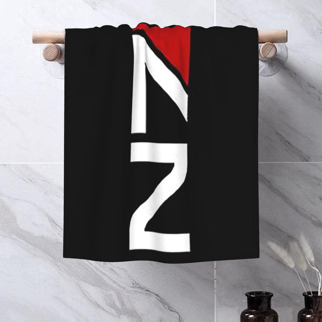 N7 Mass effect emblem Soft Face Towel Quick Dry Pool Bath Cotton Towels Breathable