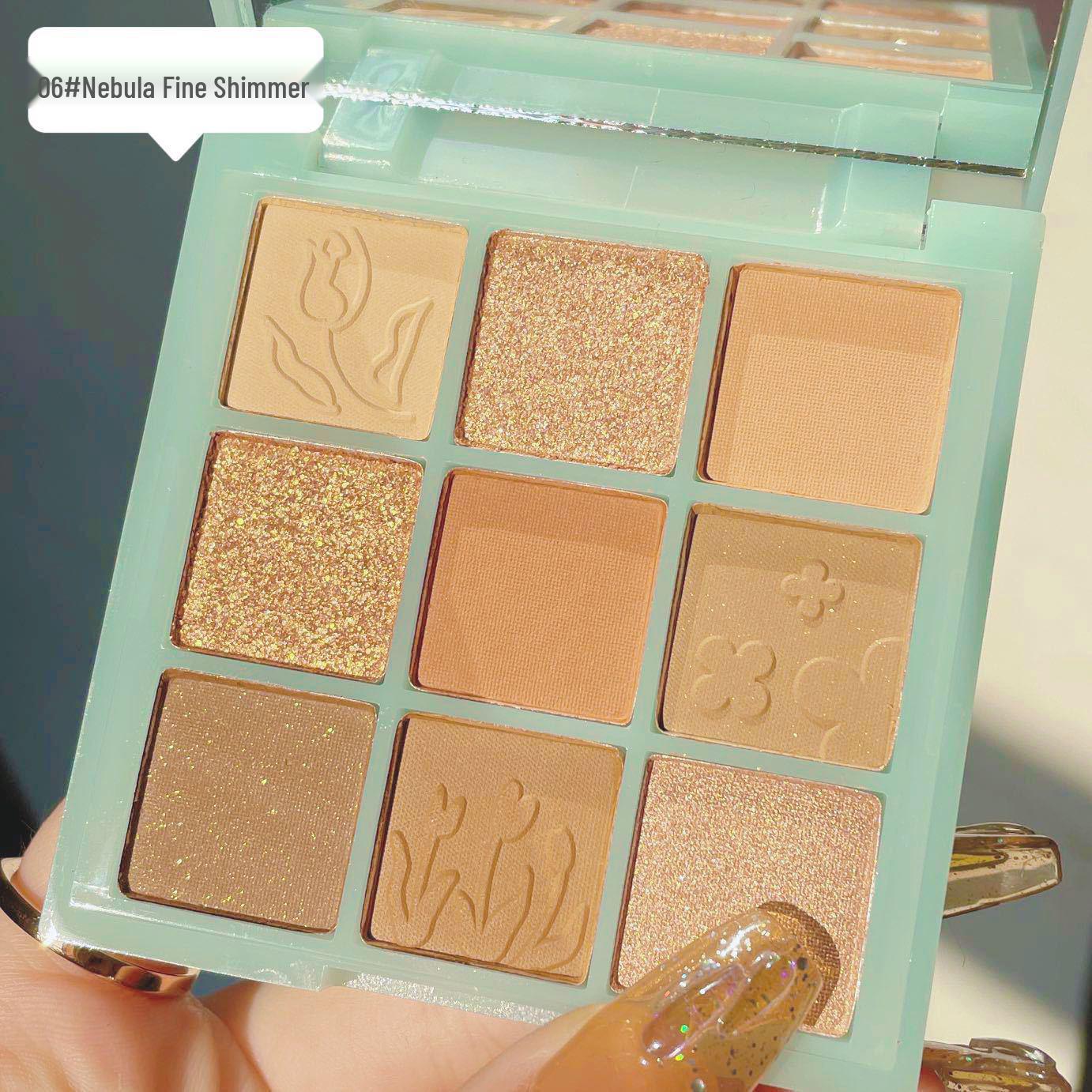 

Палетка супер горячих 3D мерцающих теней для век: 9-цветные матовые и блестящие водостойкие оттенки для любителей макияжа.