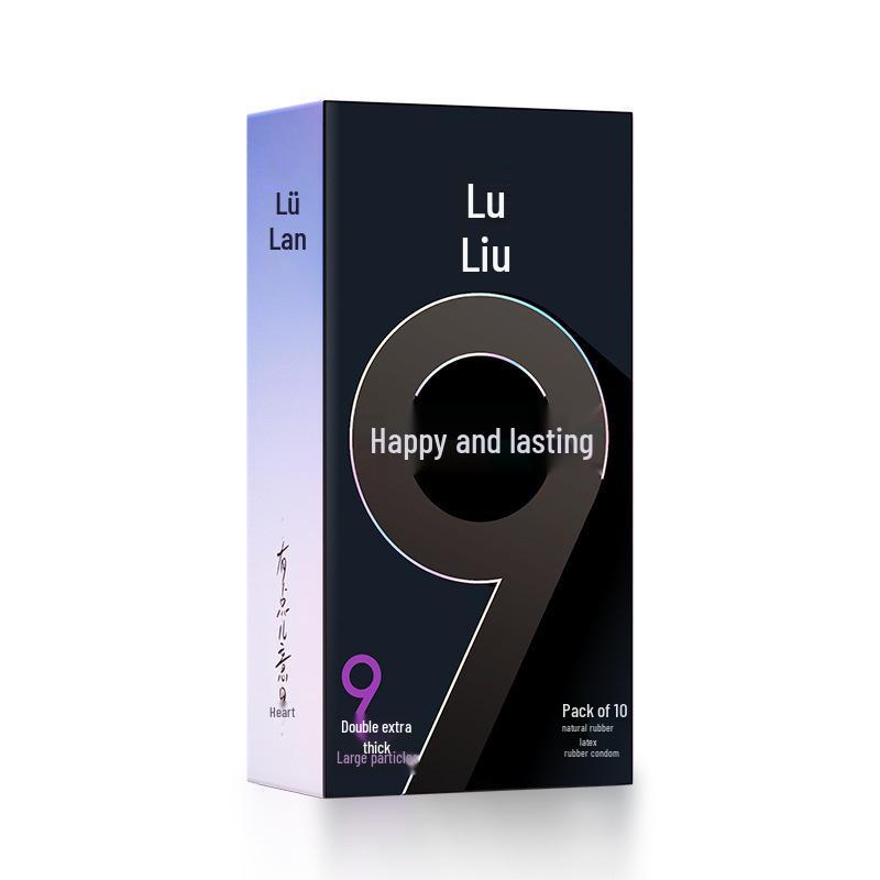 Mingliu Ultra Thin Long-Lasting Dotted Condoms with Hyaluronic Acid - 10 Pack