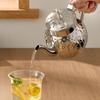 Elegant Electroplated Tea Pot Stainless Steel Teapot with Ergonomic Handle for Home Camping and Office Use