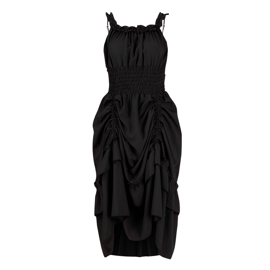 Robe de performance couleur mode femme Robes sans manches gothiques vintage