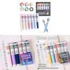 Color Pressbutton Ballpoint Pen With Sketching And Drawing For Students