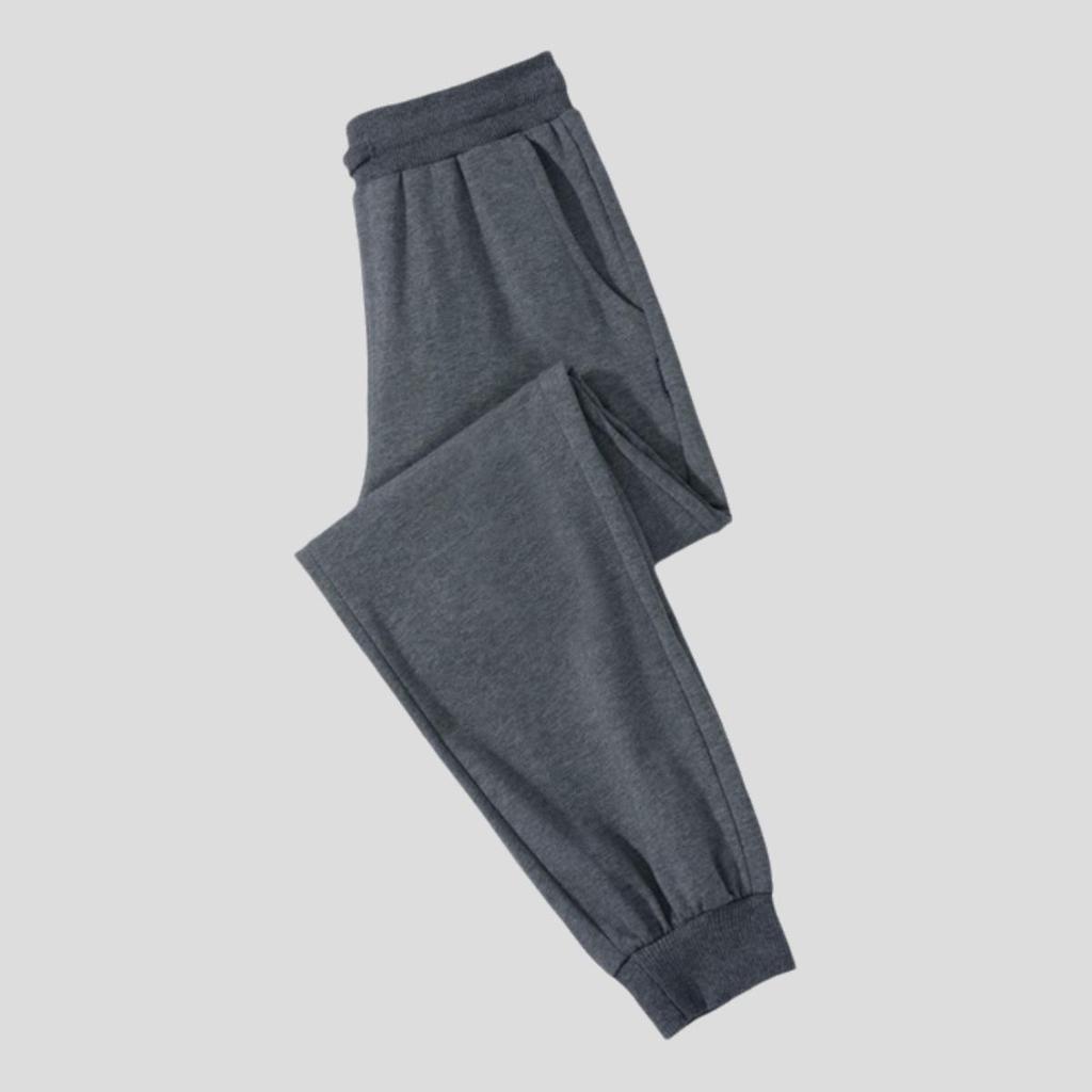 Kinder-verdickte Marineblau, Schwarz und Grau Sporthosen mit Bündchen - Unisex Schuluniform für Jungen und Mädchen (Frühling Herbst)