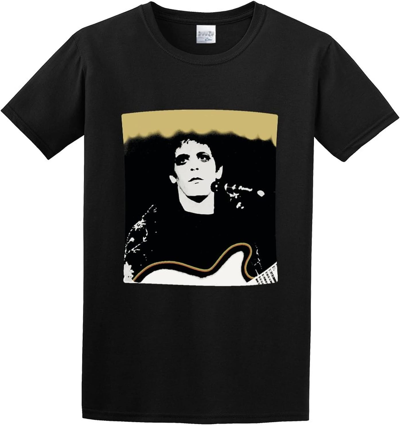 Men s Summer T-Shirt Lou Reed Rock Music Icon Mens T-Shirt Men s T-Shir 4XL чёрный
