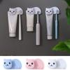Plastic Cat Shaped Toothbrush Holder Non Perforated Facial Cleanser Storage Clip  Bathroom