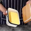 Cast Iron Butter Dish with Lid Modern Butter Storage Container for Kitchen Counter