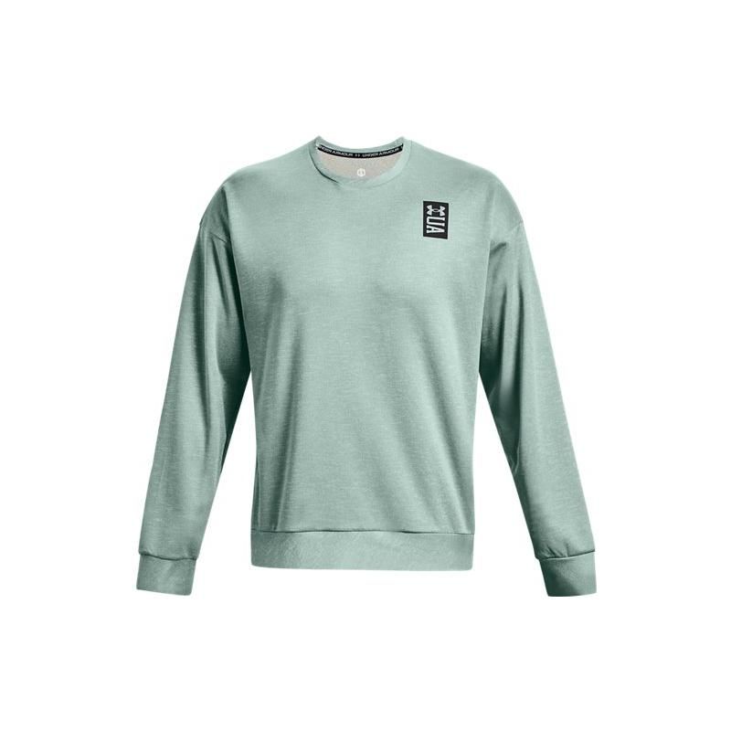 Under Armour Back Logo Printed Crew Neck Long Sleeve Sweatshirt Men Sweatshirt Green 1361757-781
