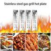 4pcs Heat Plate For , Master Forge, Perfect , Stainless Steel Heat Diffuser Gas Grill Spare Part Fo