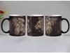 Funny Novelty Animal Lion Ceramic Color Changing Coffee Mugs, Magic Tea Cup Mug, Surprised Gift, 330ML