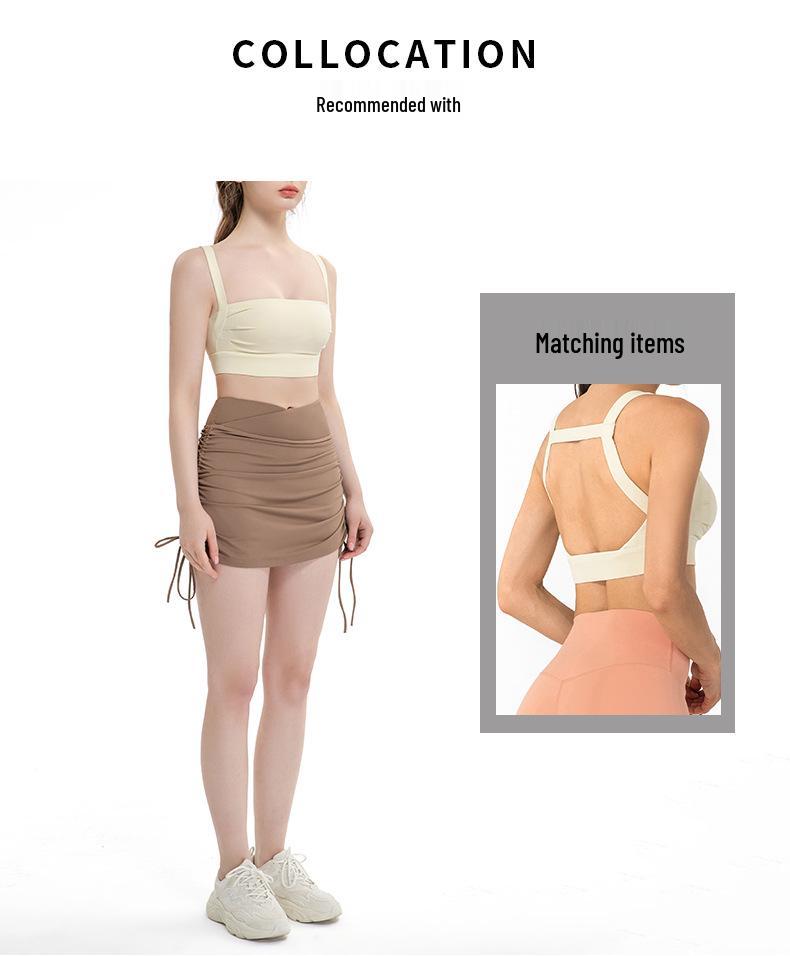 Women's High Waist Sporty Mini Skirt with Yoga Shorts - Fitness and Tennis A-Line Skirt