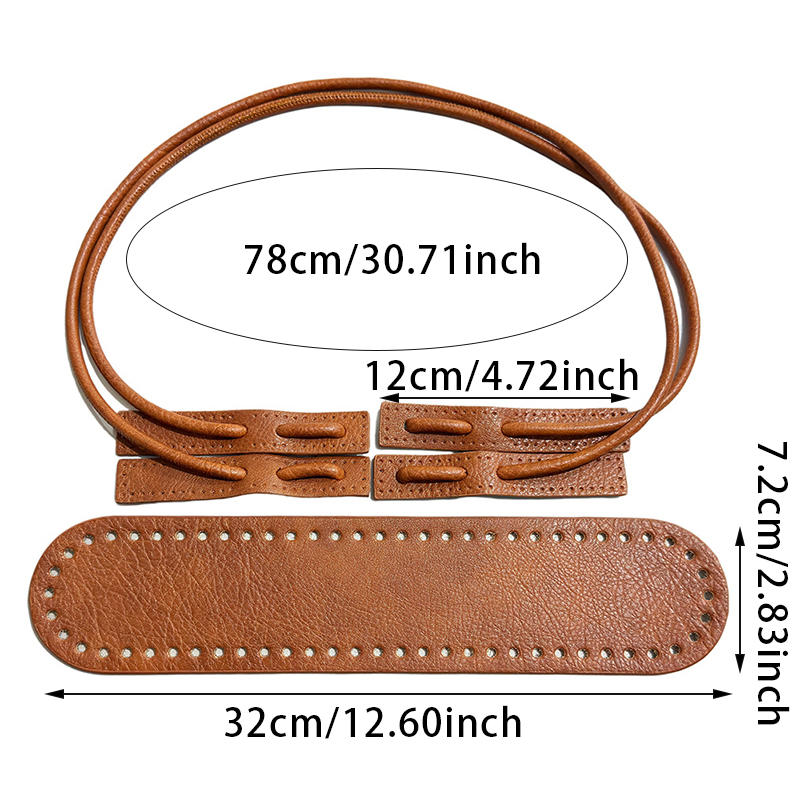 High Quality Handbag Bag Belts Bottoms DIY Knitting Bags Handle 1 Set Handmade Bag Bottom and Handles Shoulder Bag Straps