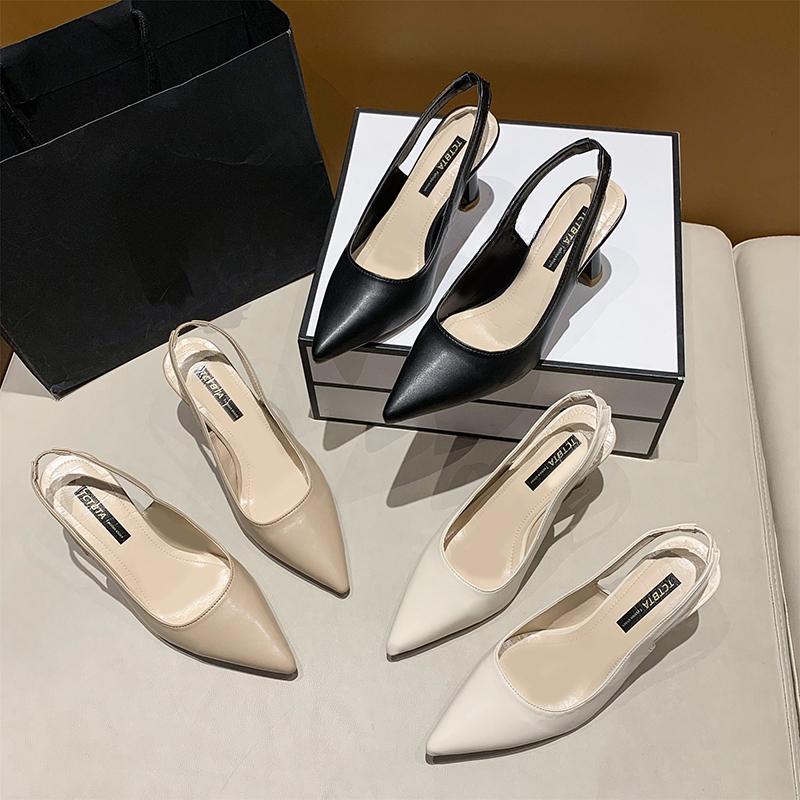Thick Heel Dress Shoes Summer Casual Fashion Pointed Toe Stiletto Sandals Sexy Elegant Banquet Comfortable High Women's Shoes