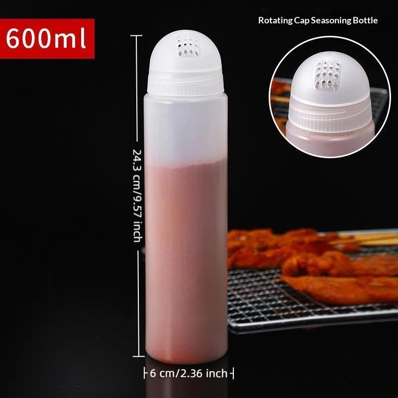 Plastic Spice Jar With Shaker Lids 400/600ml Leakproof Seasoning Container for Home Kitchen Daily Storage
