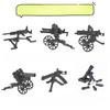 Military Doll Gatlin M2 Heavy Machine Gun Weapon Building Block Accessories Puzzle Assembly
