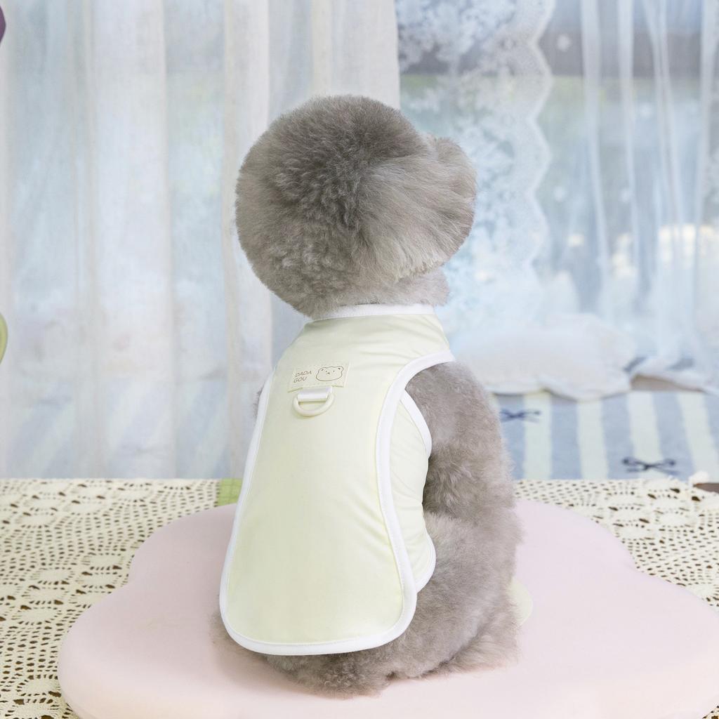 11. Bear Cooling Vest Sun Protection Solid Color with Strap Buckle, Thin Style, Suitable for Small Cats, Dogs, Teddy, Bichons, and Outings