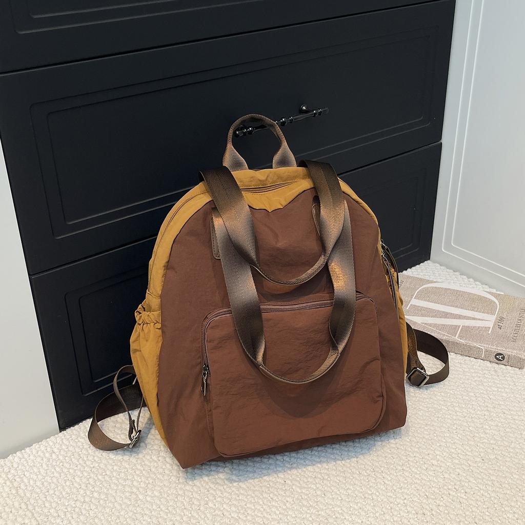 Schoolbag Spot Wholesale Commuter Casual Simple Bag Large Capacity Women's Backpack Multi-functional Versatile Fashion Backpack