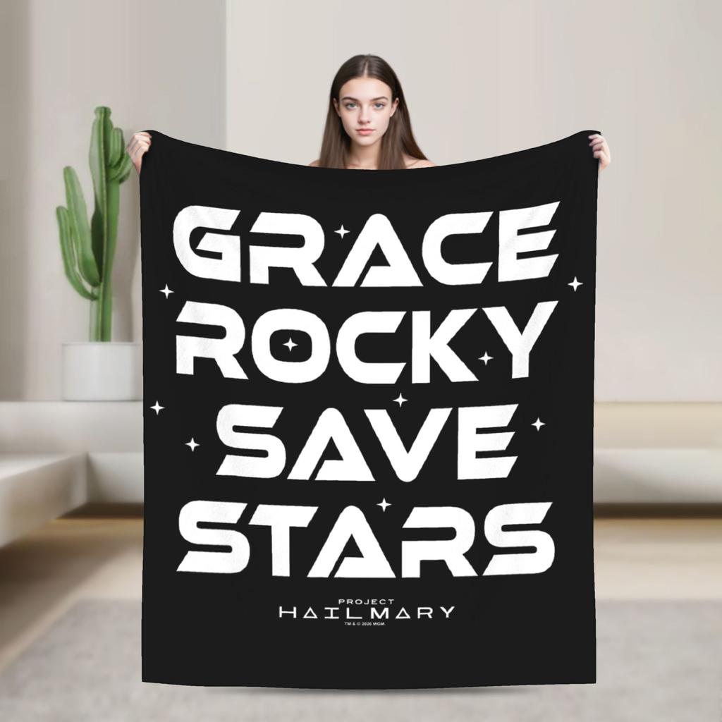 Project Hail Mary Grace Eridani-Rocky Star Fashion Blankets Poster Flannel Throw Fashion Blanket Sofa Decoration Soft Warm Bedspreads Porta