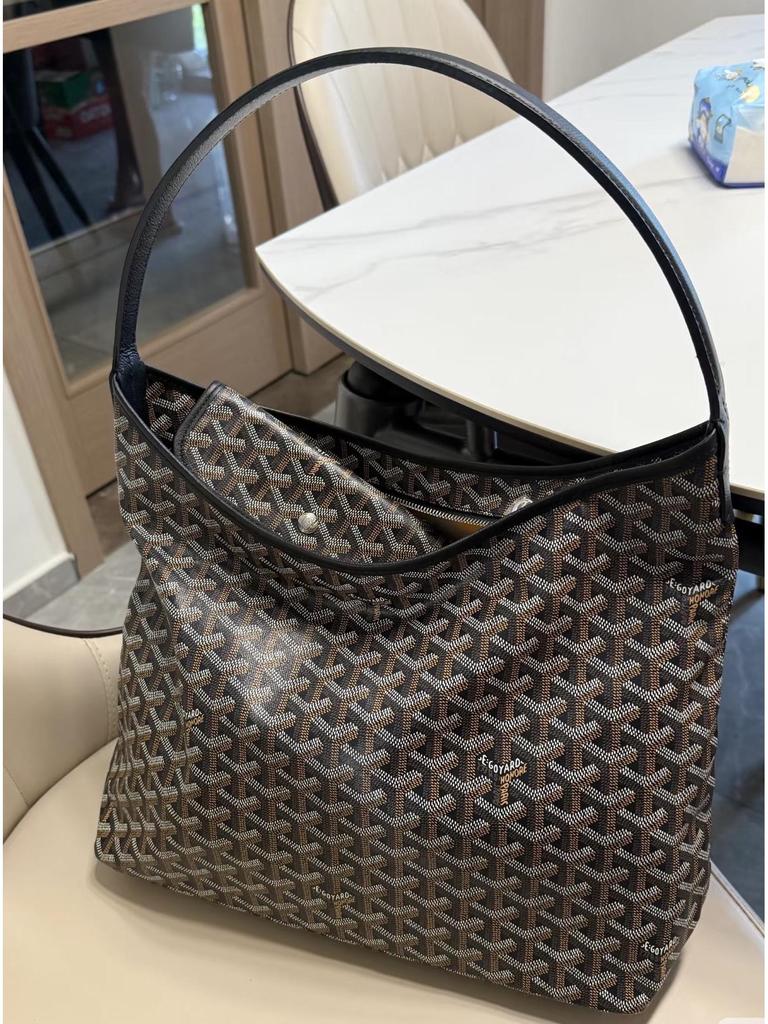 Guangzhou High-End Hobo Hundezahn Leder Schultertasche - Echtes Rindsleder, Große Kapazität Tote für Damen.