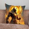Ancient Egyptian God Anubis Pillow Case For Home Bedroom Car Office Decoration Living Room Sofa Cushion Cover Suitable