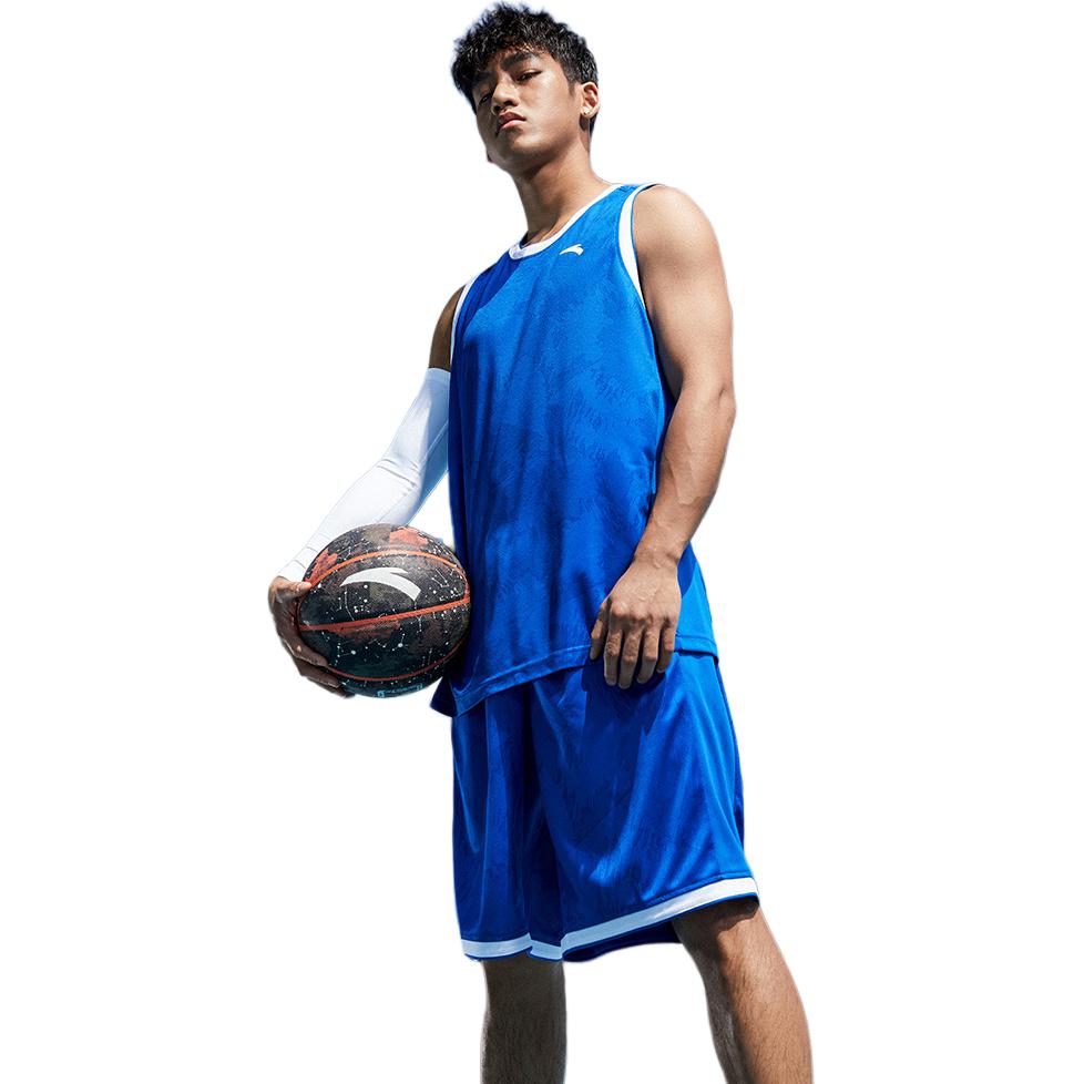 Anta Logo Print Sports Basketball Suit Men Sportswear Red 152221210-3