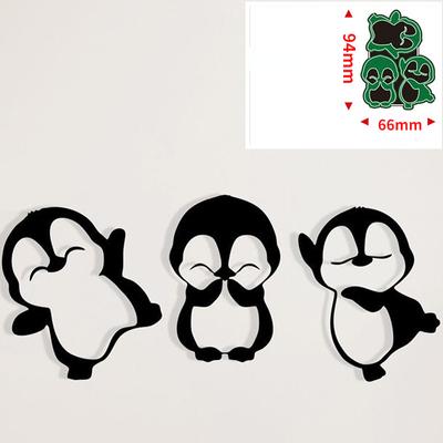 Tier-Pinguin-Dekoration, Metall-Stanzformen, Scrapbooking-Schablone, Stanzungen, Karte, Prägung, Fotoalbum, Vorlage, Form, Dekoration, Handwerk