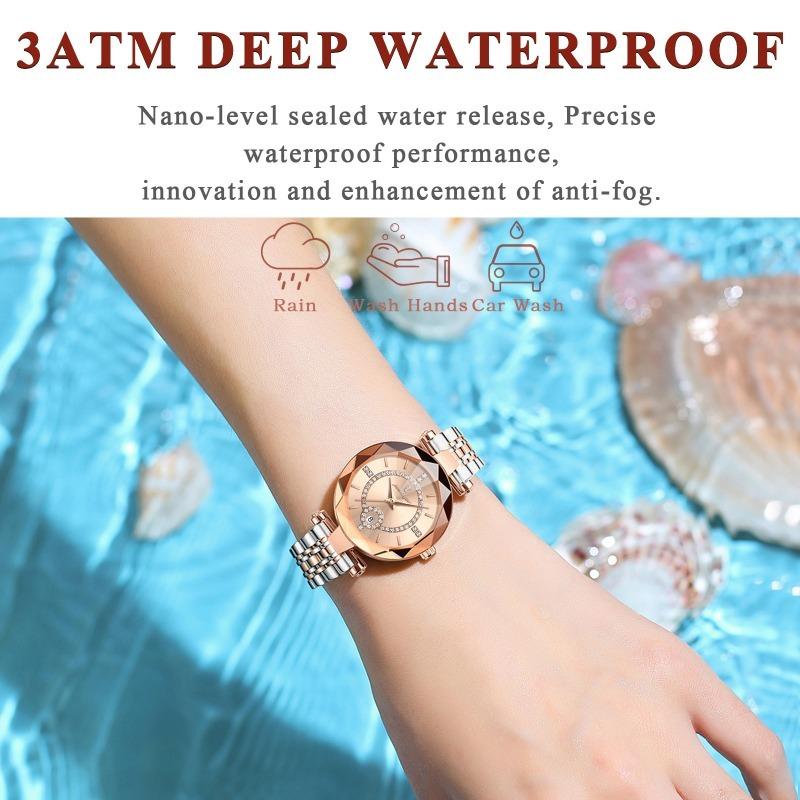 POEDAGAR Luxury Brand Women's Watches Waterproof Stainless Steel Date Ladies Wristwatch Fashion Elegant Quartz Watch Reloj