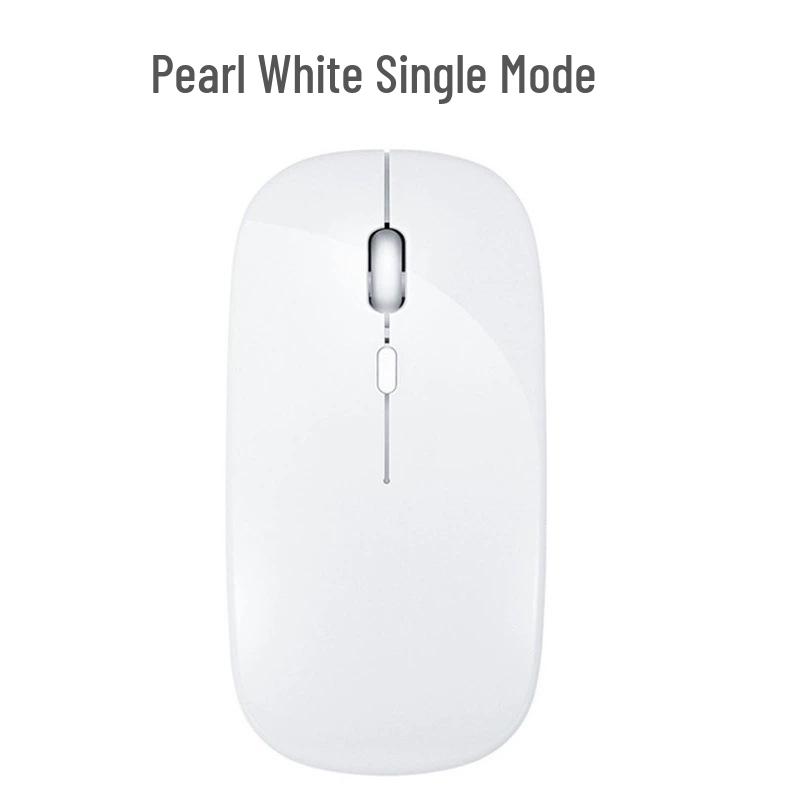 Dual-Mode Ultra-Thin Rechargeable Bluetooth Silent Mouse with Luminous Feature for Office and Tablet Use