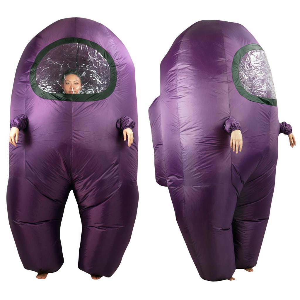 Costume gonfiabile da astronauta Among Us Lupo Mannaro per Feste e Role-Playing