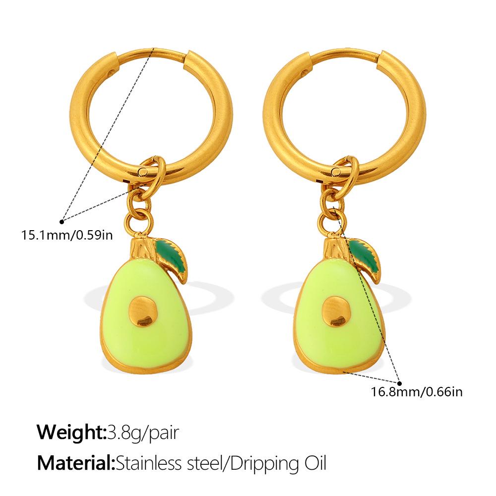 European & American Summer Fresh Fruit Stud Earrings: Strawberry & Pineapple Design for Women