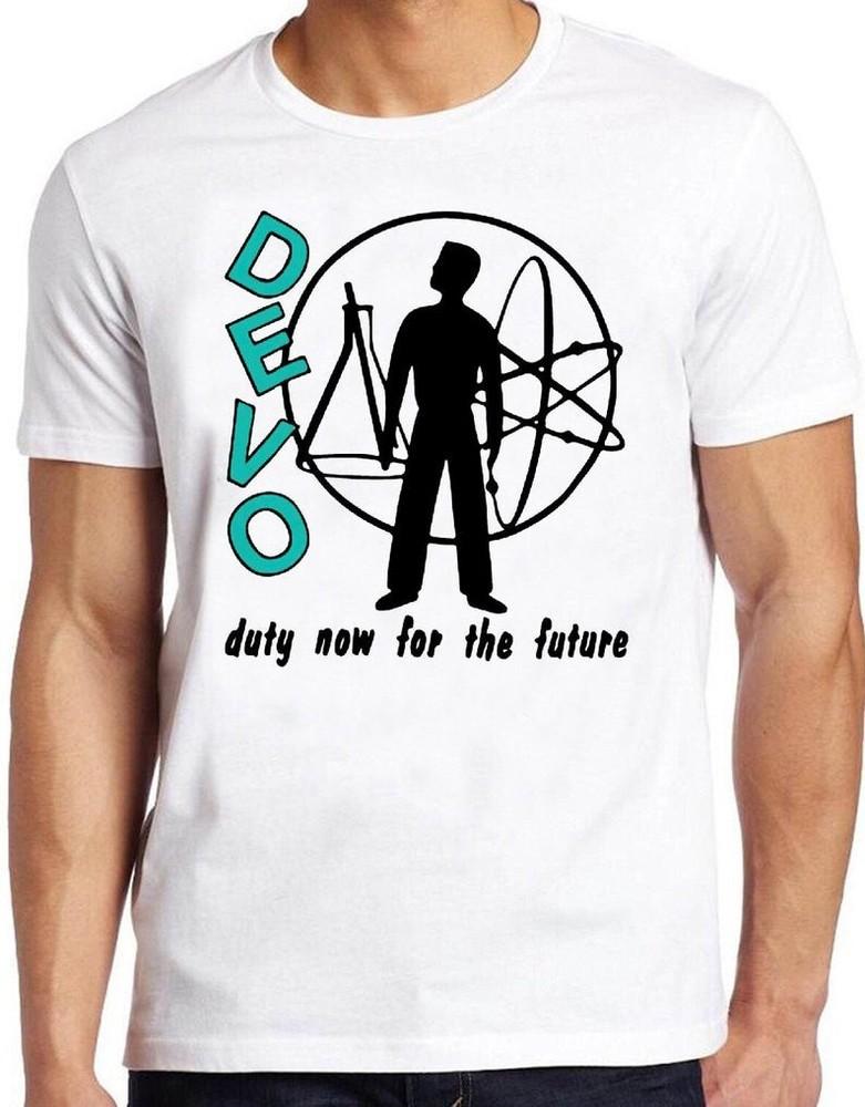 Devo Music Band Heavy Cotton White S-234XL Men Women Shirt Unisex T-Shirt S