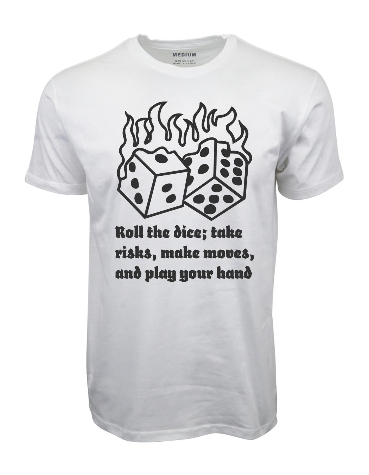 ROLL THE DICE GRAPHIC T SHIRT M