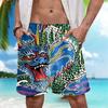 Trend Dragon Graphic Short Pants Fashion Summer Streetwear Mens 3D Printed Beach Shorts Cool Hip Hop Oversized Kids Swim Trunks