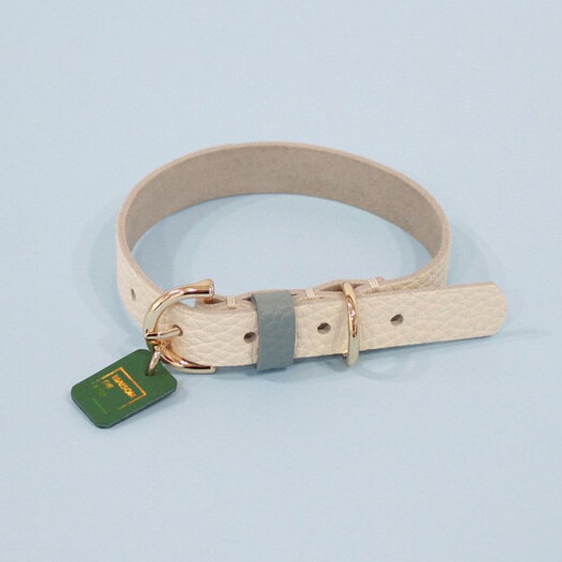 MAISON DE MIU Petsnal Color Leash White/Indian Blue