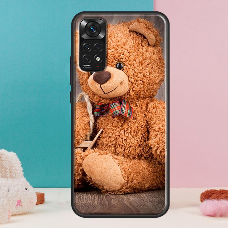 Cute Bear Case For Xiaomi Redmi Note 14 13 12 Pro 11 9 10 9S 10S 11S 12S Redmi 14C 13C 10C 12C Cover
