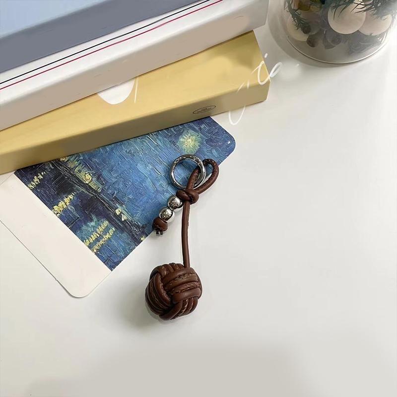 Bag Charm Charms Pendant Car Key Ring Backpack Decoration Accessories Gifts Elegant Ball Versatile Leather Phone Lanyard Bag
