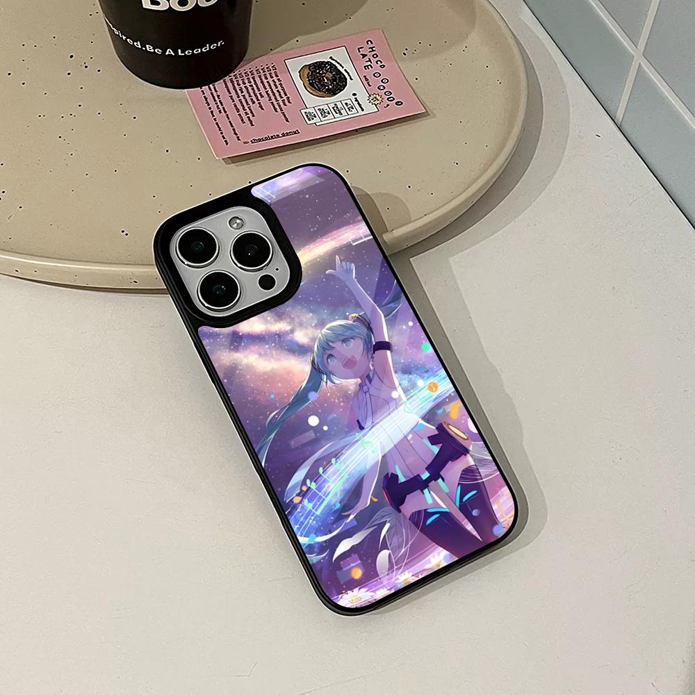 Hatsunes Singer Mikus Phone Case for Iphone 17 16 15 14 Air 13 12 11 Pro Max Mini Plus Fundas Shell PC+TPU Cover