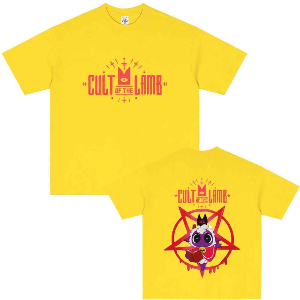 Hot Sale Game Cult of The Lamb Funny Graphic Tshirt Unisex Women Casual Soft Cotton T Shirts Unisexs Vintage Oversized Streetwear