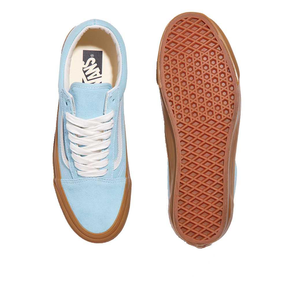 Vans LX Old Skool Comfortable Fashionable Simple Low-Top Skate Shoes Unisex Sneakers Light-Blue VN000D56CAU1