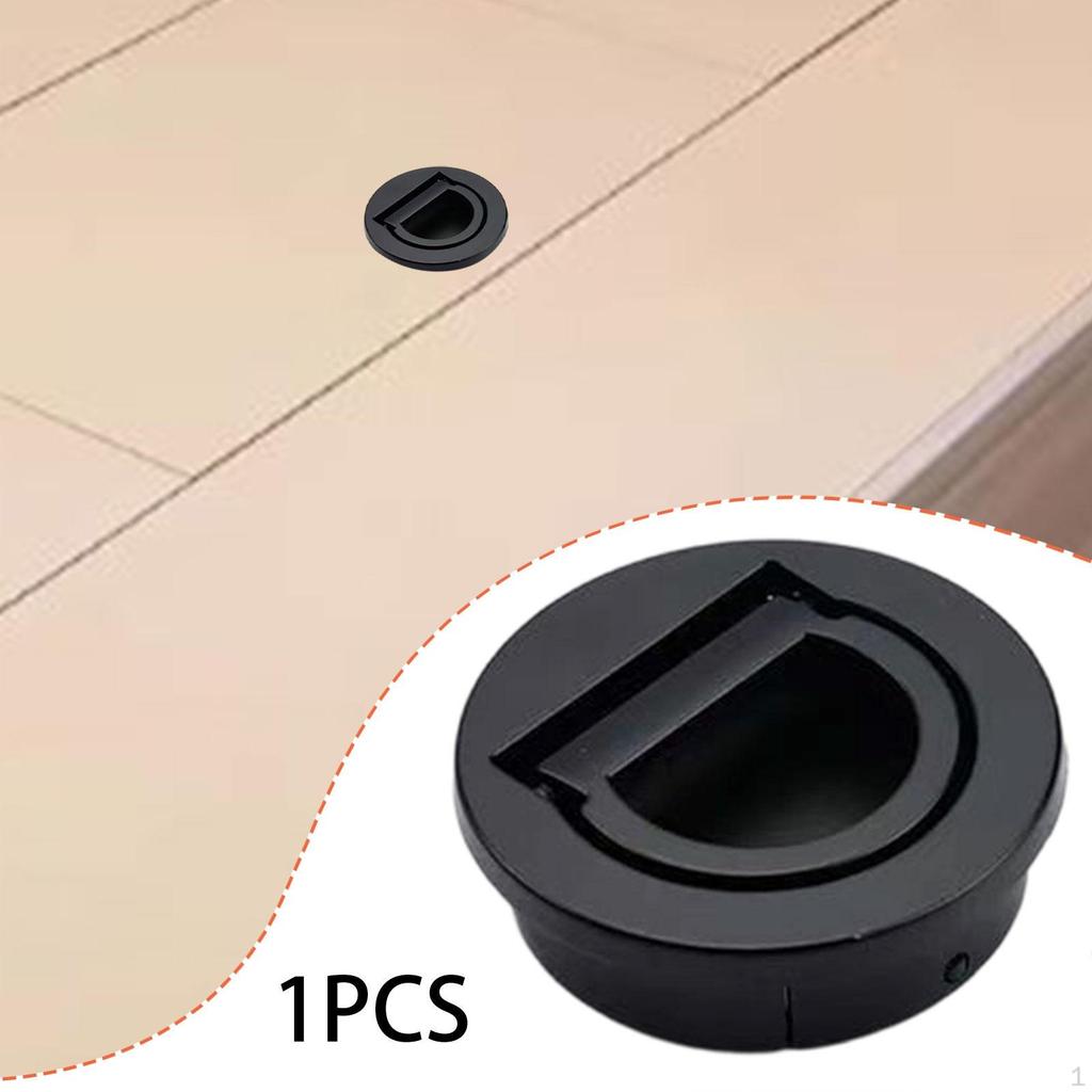 Pull Handle Concealed Door Round Flush Latch Recessed Zinc Alloy