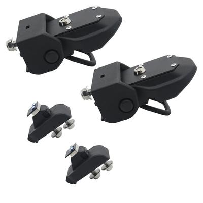 Vergrendelbare motorkapvergrendeling voor Jeep Wrangler JL JK 2007-2018 Zwarte Stalen Motorkapvangers Kit voor Passagiers- en Bestuurderszijde Accessoires