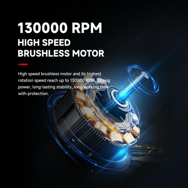 Compressed Electric Air Duster 130000RPM Rechargeable Cordless Multifunction Fan for Computer Keyboard Car Dry Blower
