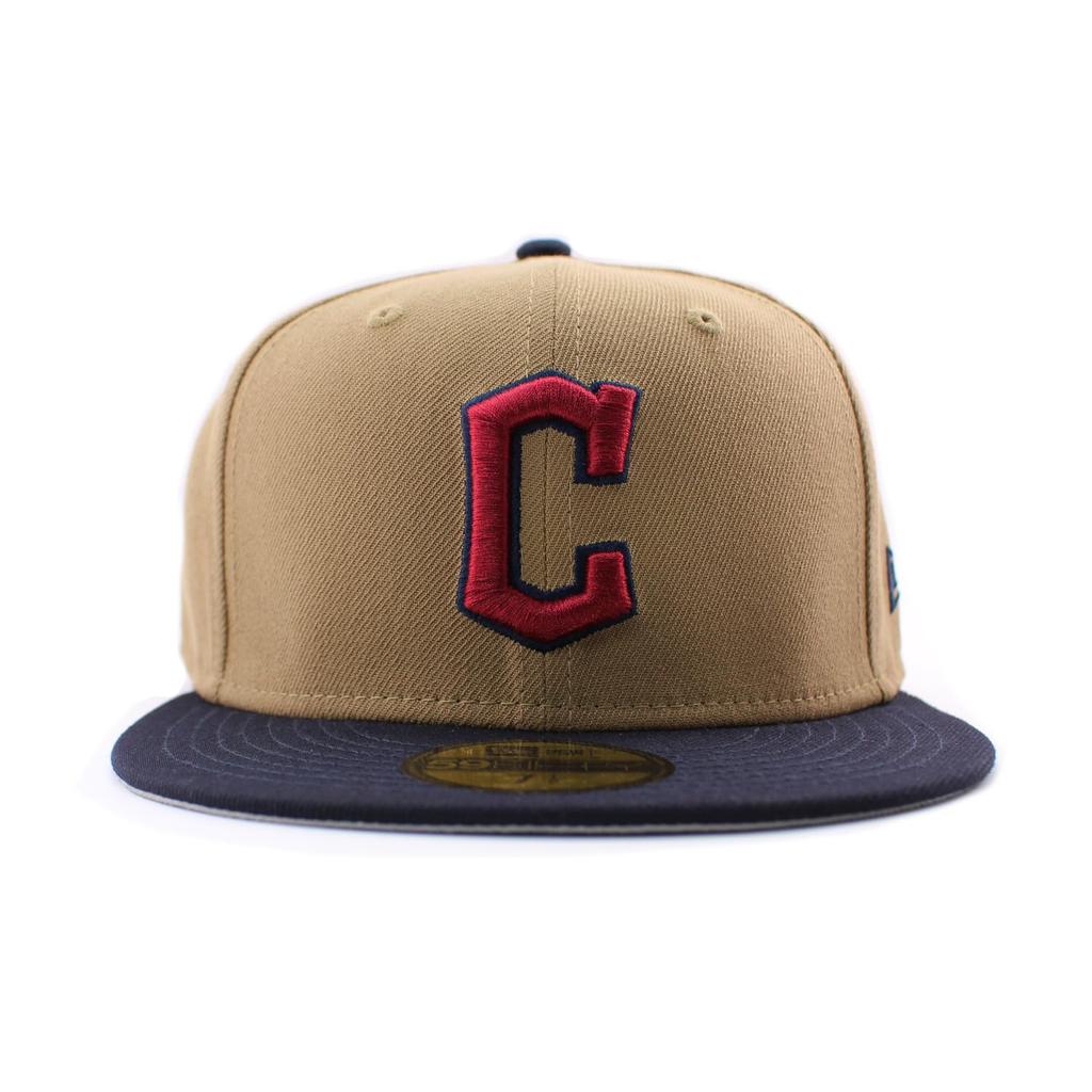 [New Era] City Connect Cap 59FIFTY Cleveland Guardians MLB CITY CONNECT FITTED CAP KHAKI CLEVELAND GUARDIANS Hat 5950 Sz 714 [Used]