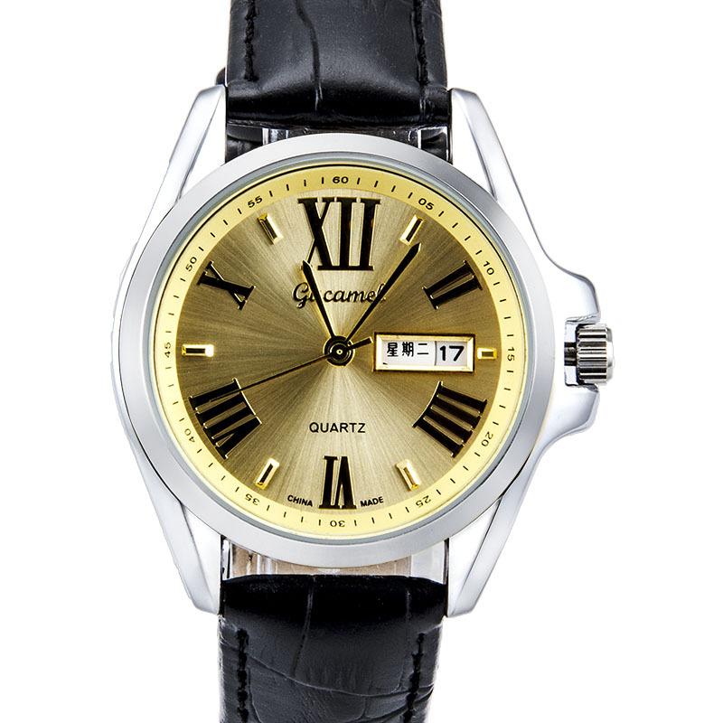 GUCAMEL New Steel Belt Women's Watch Fashion Casual Women's Quartz Watch Calendar Quartz Women's Watch