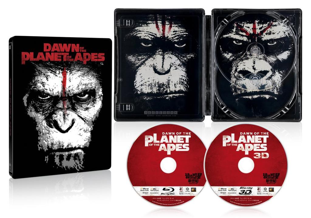 Dawn of the Planet of the Apes 3D 2D Set with Steelbook Edition of & Blu-ray (Limited 2,500 Sets) [Blu-ray]