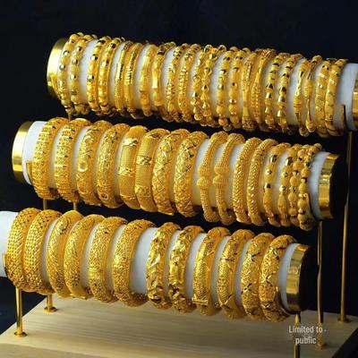24 Karat vergoldetes Bollywood-Brautarmband: Brautschmuck für Damen