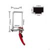 Ratchet Bar Clamp Heavy Duty Quick Grip FClamp NonMarring Pads Track Saw Accessory for Woodworkers,