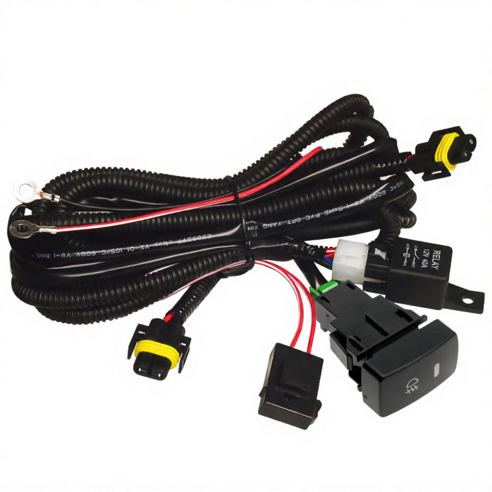 Reliable H11 Fog Light Wiring Relay Switch Kit For Old Honda Vehicle Front Driving Lamp Control Circuitry Replacement