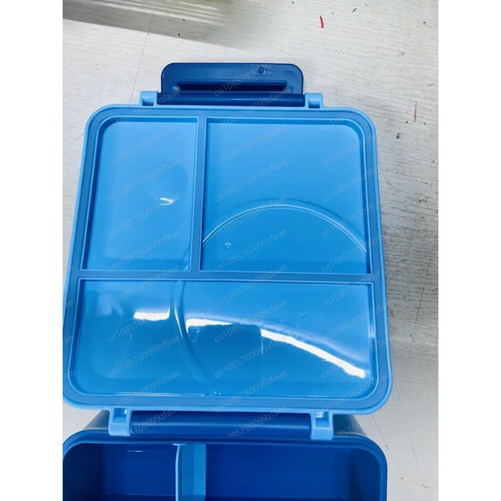 Stainless Steel Bowl Lunch Box Plastic Dinner Plate Can Be Heated In Microwave Oven Divided Bento Lunch Box