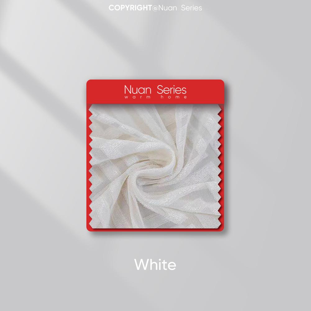 

1 шт. серия Nuan 30% затемняющая жаккардовая штора европейская классическая роскошная полупрозрачная прозрачная штора для спальни гостиной балкона окна домашний декор W100cm x L130cm белый